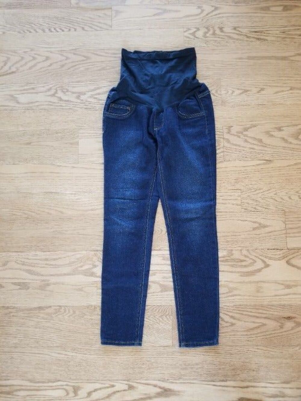 Jessica Simpson Womens Maternity XSP Jeans Straight Leg Relaxed Fit EUC